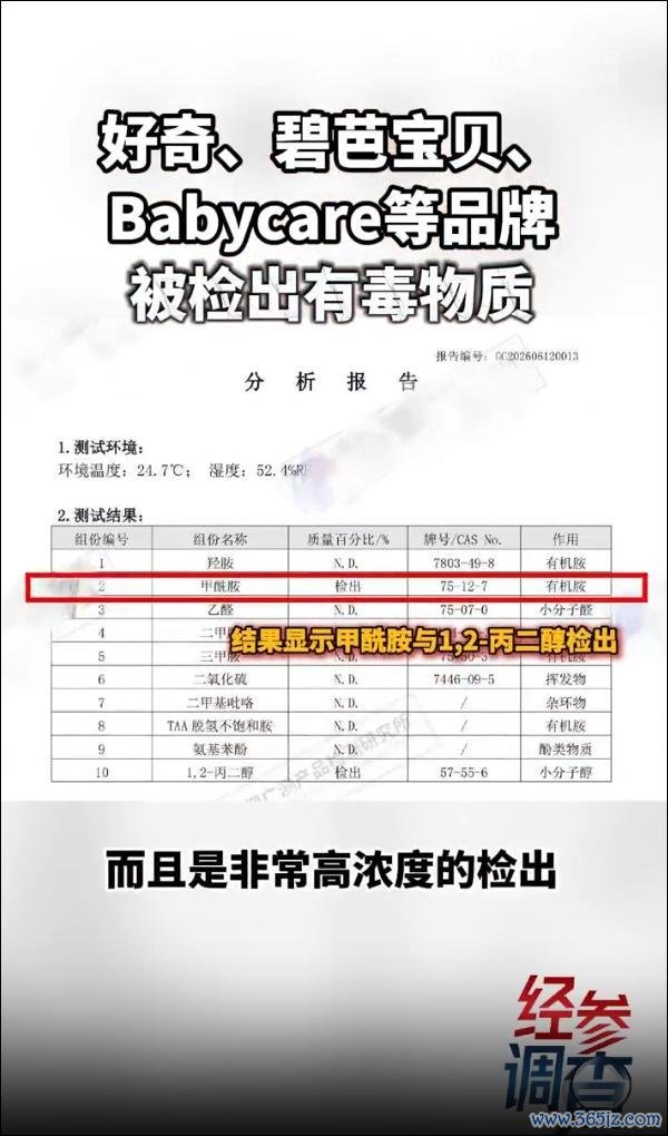 多款纸尿裤被曝检出有毒物资,多品牌回答 激励庸碌关怀