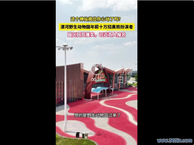 动物园年薪10万招黑熊上演者